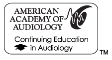American Academy of Audiology continuing education provider logo