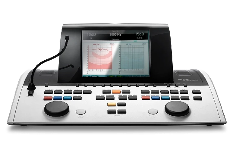 A photo of the AC40 audiometer from Interacoustics.