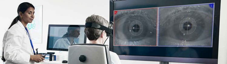 What is the ocular counter roll (OCR) test?