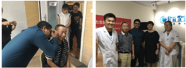 Dennis Mistry together with Cheng and Clear World clinicians