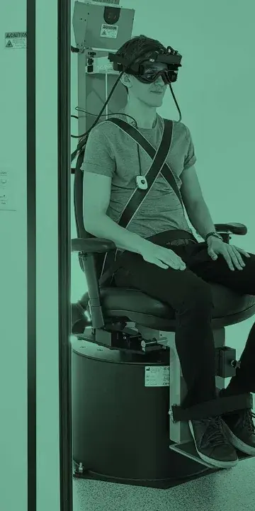 Vestibular assessment with video goggles for balance testing