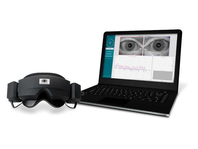 VisualEyes VNG software and goggles