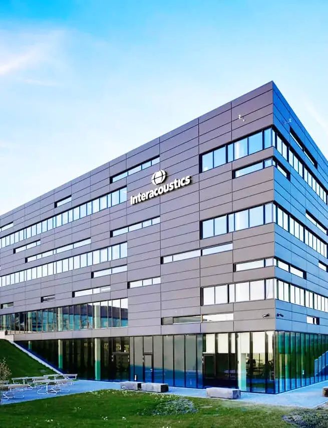 The Interacoustics headquarters building seen from outside